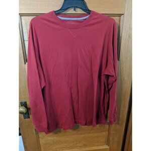 Cremieux Red Sleepwear Long Sleeve XL Top Shirt Mens Size Extra Large Mens